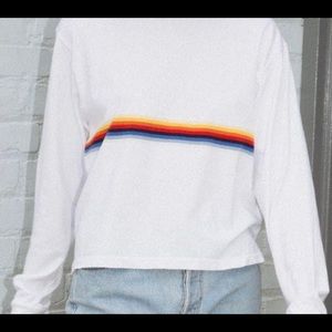 BRANDY MELVILLE rainbow stripe longe sleeve